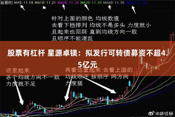 股票有杠杆 星源卓镁：拟发行可转债募资不超4.5亿元