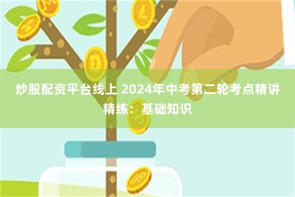 炒股配资平台线上 2024年中考第二轮考点精讲精练：基础知识