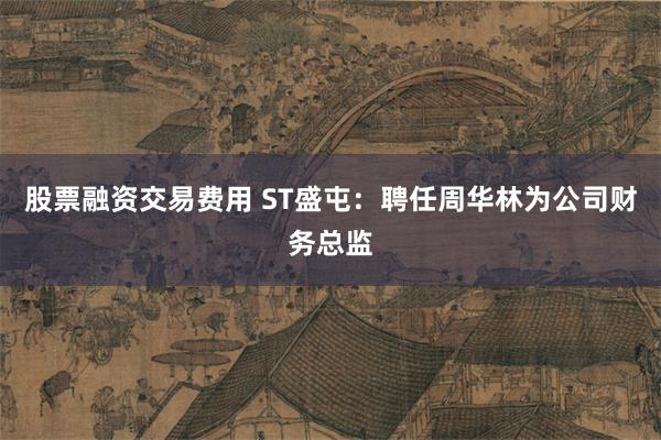 股票融资交易费用 ST盛屯：聘任周华林为公司财务总监