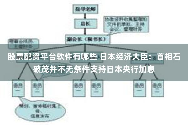 股票配资平台软件有哪些 日本经济大臣：首相石破茂并不无条件支持日本央行加息