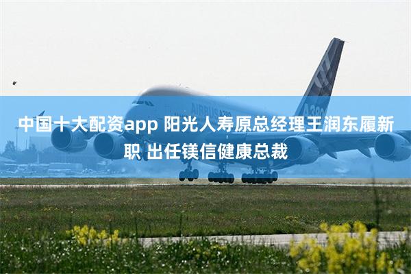 中国十大配资app 阳光人寿原总经理王润东履新职 出任镁信健康总裁